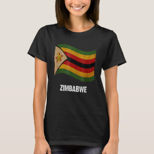 Camiseta Bandera de Zimbabue vintage Orgullo zimbabuense