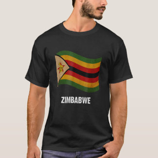 Camiseta Bandera de Zimbabue vintage Orgullo zimbabuense