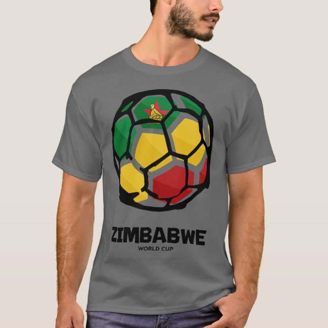 Camiseta Bandera de Zimbabwe (Anverso)