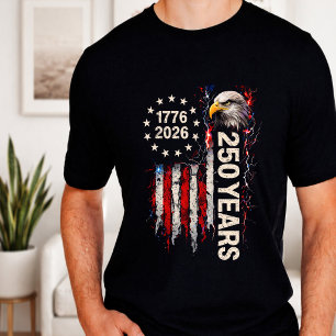 Camiseta Bandera del 250º Aniversario del Día de la Indepen