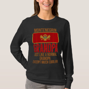 Camiseta Bandera del Abuelo Montenegro de Montenegro de la