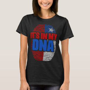 Camiseta Bandera del ADN de Chile Ciudadanía Raza hispánica