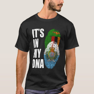 Camiseta Bandera Del Adn De La Mezcla De Patrimonio De La H