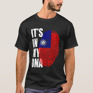 Camiseta Bandera del Adn del Patrimonio de Taiwán