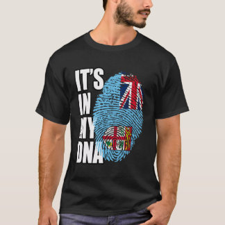Camiseta Bandera del Adn del Patrimonio Fiyiano