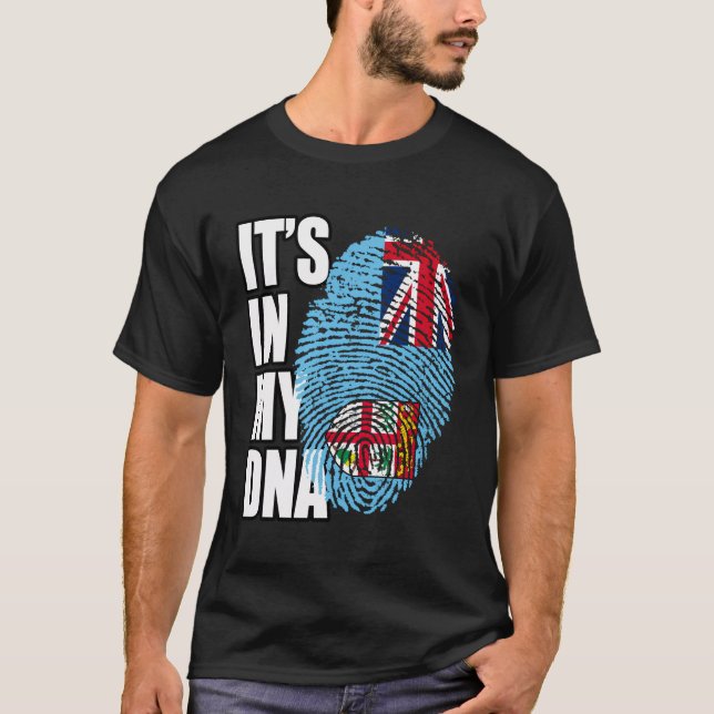 Camiseta Bandera del Adn del Patrimonio Fiyiano (Anverso)