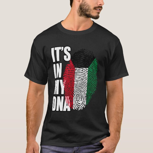 Camiseta Bandera del Adn del Patrimonio Kuwaití (Anverso)
