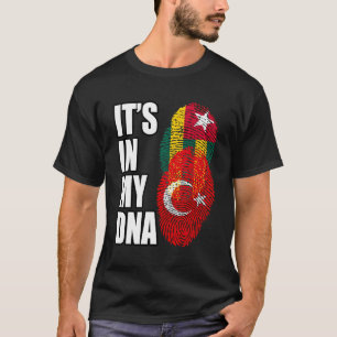 Camiseta Bandera Del Adn Del Patrimonio Turco Y Togolés