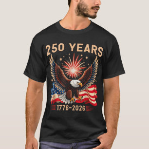 Camiseta Bandera Del Águila 250 Años 1776 2026 250º Cumplea