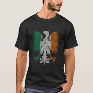 Camiseta Bandera del águila polaca irlandesa