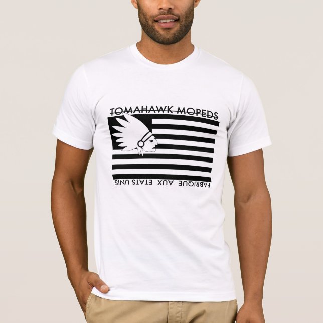Camiseta Bandera del americano de la hacha de guerra (Anverso)