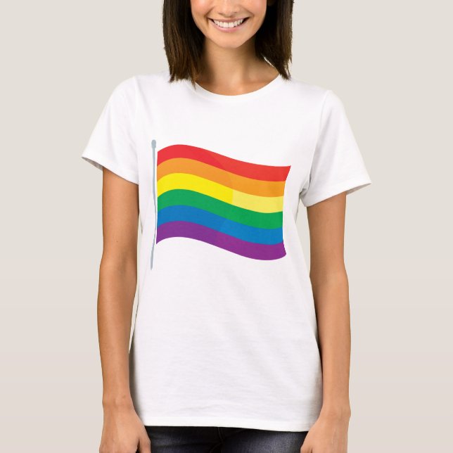Camiseta Bandera del arco iris (Anverso)