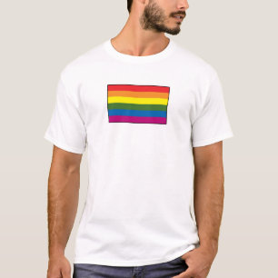 Camiseta Bandera del arco iris del orgullo gay