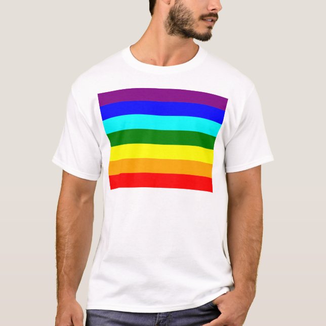Camiseta Bandera del Arcoíris (Anverso)