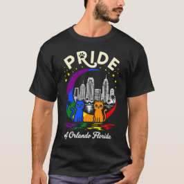 Camiseta Bandera del arcoíris de los gatos de la ciudad de