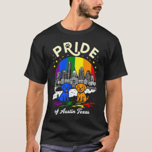 Camiseta Bandera del arcoíris de los perros de la ciudad de