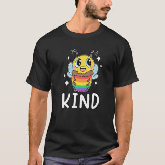 Camiseta Bandera del arcoíris del orgullo gay amable Lesbia