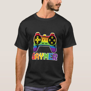 Camiseta Bandera del arcoíris del Orgullo Gay LGBT Gamer Ga