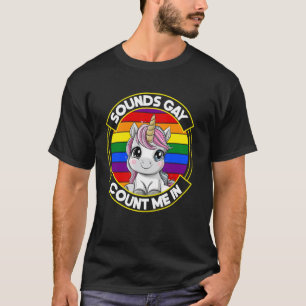 Camiseta Bandera del Arcoíris LGBT Orgullo Gay Sonidos Gay 