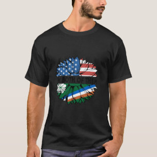 Camiseta Bandera del atolón de Kwajalein Sunflower Estados