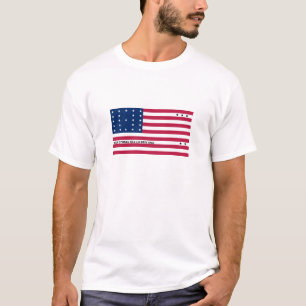 Camiseta Bandera del atolón patriótico de Bikini