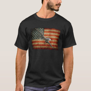 Camiseta Bandera del avión de transporte militar MQ 9 Reape