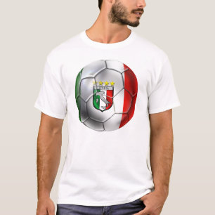 Camiseta Bandera del balón de fútbol de Italia Forza