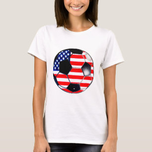 Camiseta Bandera del balón de fútbol - Estados Unidos El Tr