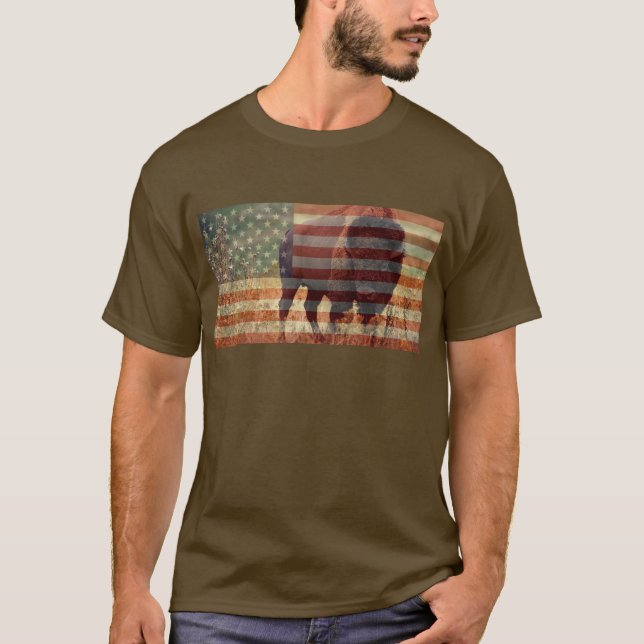 Camiseta Bandera del bisonte (Anverso)