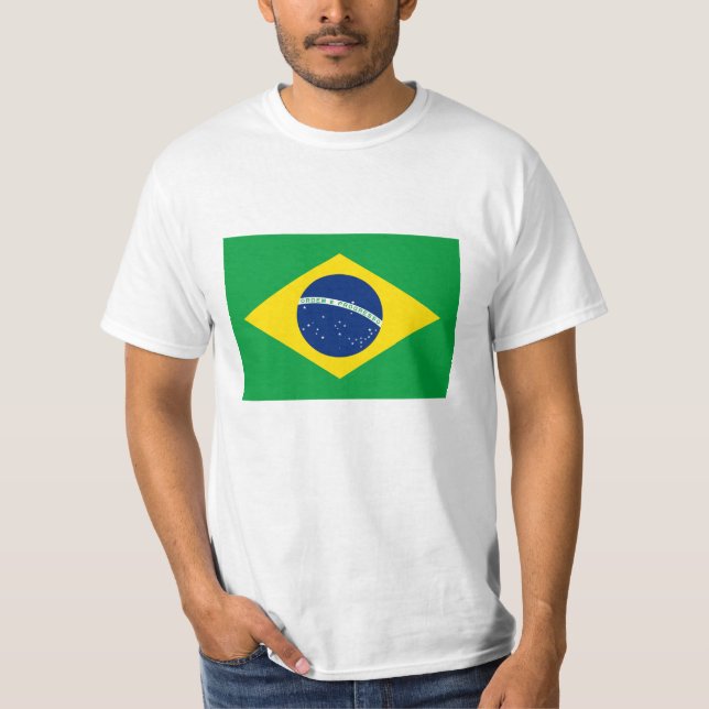 Camiseta Bandera del Brasil - Bandeira hace el Brasil (Anverso)