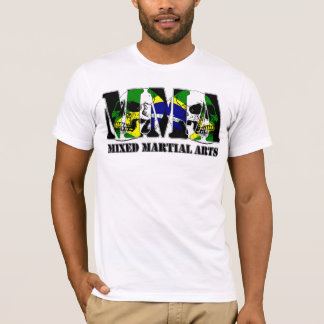 Camiseta Bandera del Brasil del cráneo del Muttahida