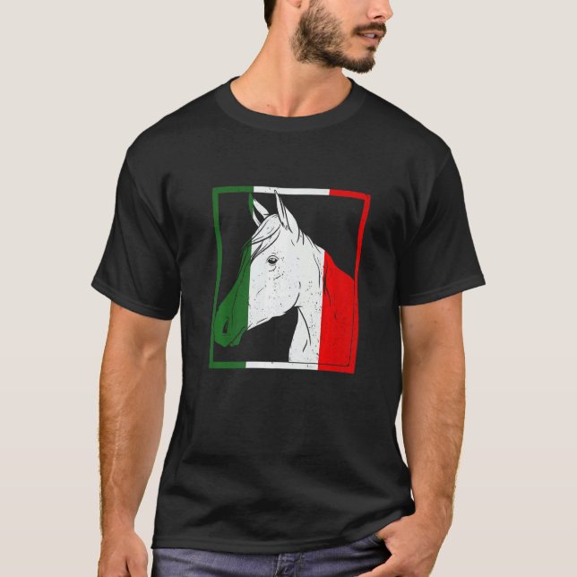 Camiseta Bandera Del Caballo Mexicano Para El Día De Los Mu (Anverso)