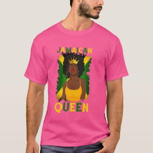 Camiseta Bandera del cabello jamaiquino Chica negro índice 