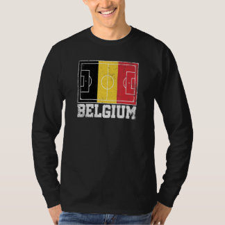 Camiseta Bandera del campo de fútbol de Bélgica Orgullo bel