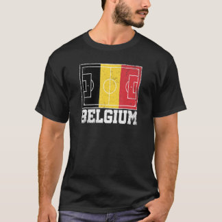 Camiseta Bandera del campo de fútbol de Bélgica Orgullo bel