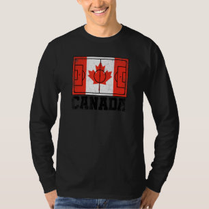 Camiseta Bandera del campo de fútbol de Canadá Orgullo cana