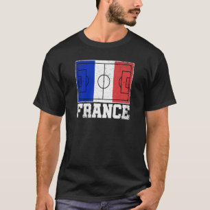 Camiseta Bandera del campo de fútbol de Francia Orgullo fra