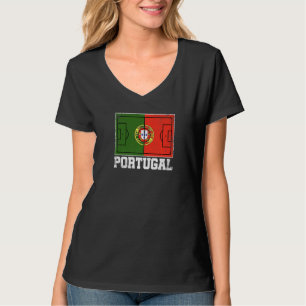 Camiseta Bandera del campo de fútbol de Portugal Orgullo po