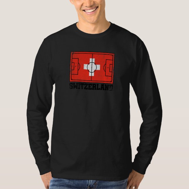 Camiseta Bandera del campo de fútbol de Suiza Orgullo suizo (Anverso)