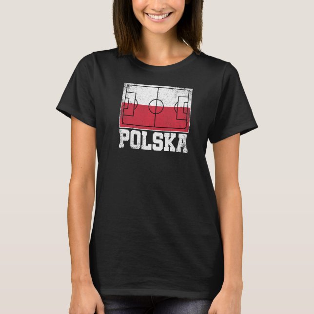 Camiseta Bandera del campo de fútbol polaco Pri polaco (Anverso)