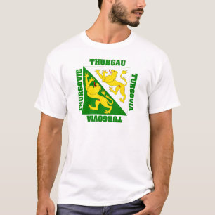 Camiseta Bandera del cantón de Thurgau Suiza