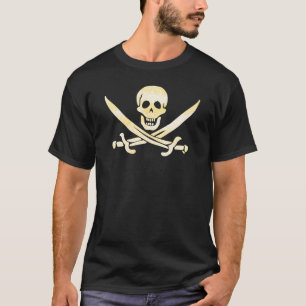Camiseta Bandera del capitán Jack Rackham, el violento Roge