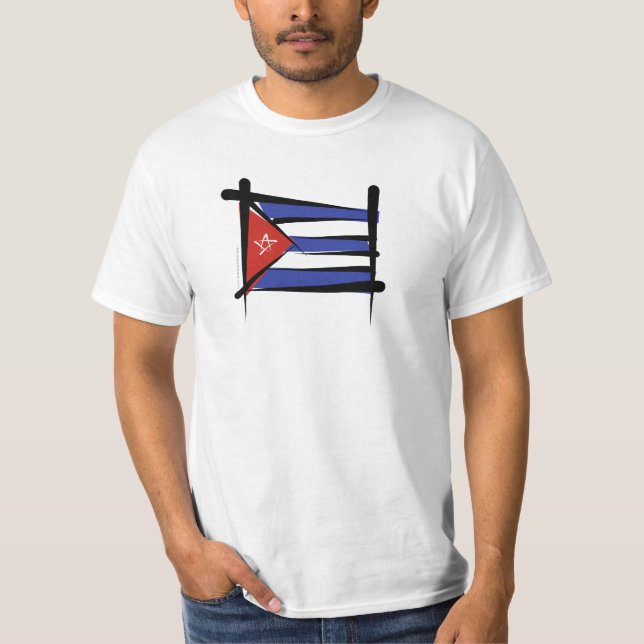 Camiseta Bandera del cepillo de Cuba (Anverso)