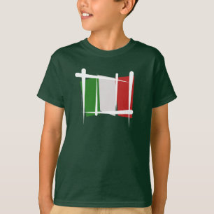 Camiseta Bandera del cepillo de Italia