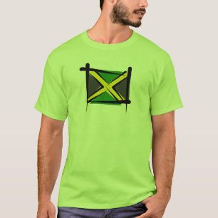 Camiseta Bandera del cepillo de Jamaica