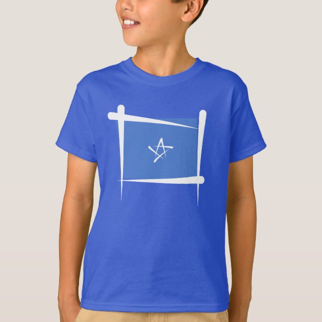 Camiseta Bandera del cepillo de Somalia (Anverso)