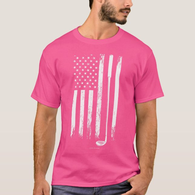Camiseta Bandera Del Club De Golf Usa (Anverso)