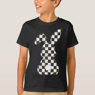 Camiseta Bandera del coche de Carreras Bunny Happy Easter R