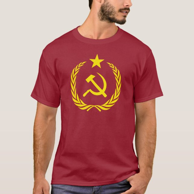Camiseta Bandera del comunista de la guerra fría de la (Anverso)