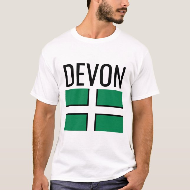 Camiseta Bandera del condado de Devon // (Anverso)